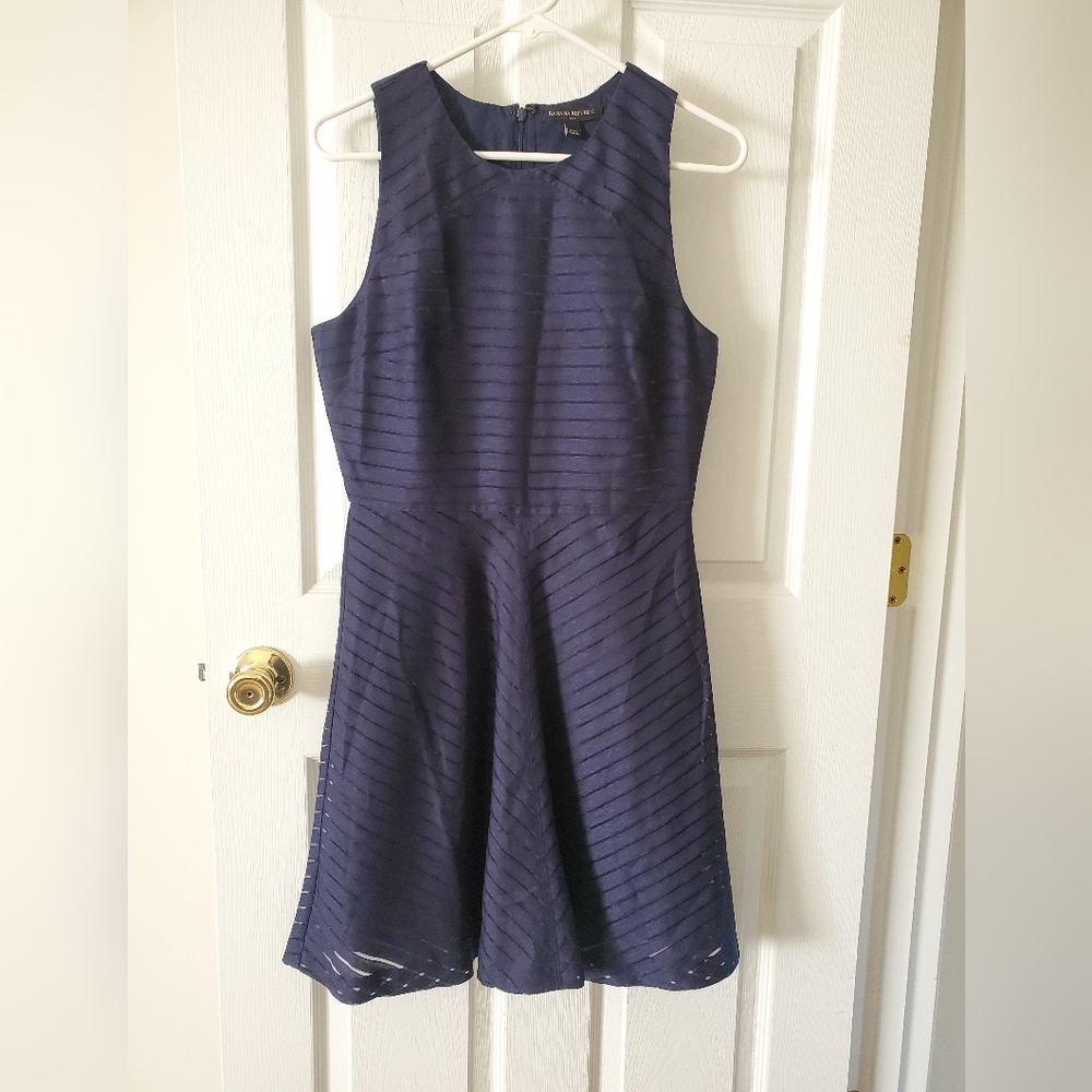 Banana Republic Navy Midi Dress